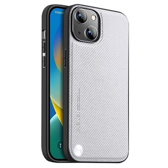 X-LEVEL Kevlar II Series Carbon Fiber Texture PU+TPU Hoesje voor iPhone 15 Plus - Anti-val Mobiele Telefoonhoes