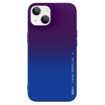 X-LEVEL Voor iPhone 15 Plus Rainbow Serie Valbestendige Kleursamenstelling Telefoonhoesje Silicone Achterkant