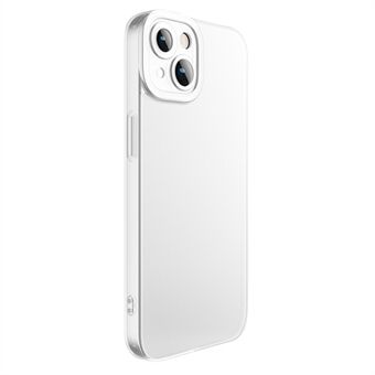 X-LEVEL voor iPhone 15 Plus Mat Telefoonhoesje Gehard Glas+TPU Antislip Precieze Uitsparing Cover