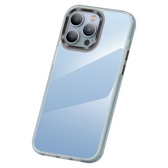 Beschermende PC + TPU hoes voor iPhone 15 Plus, metalen lensframe, ultraheldere telefoonhoes, schokbestendig, slank model.