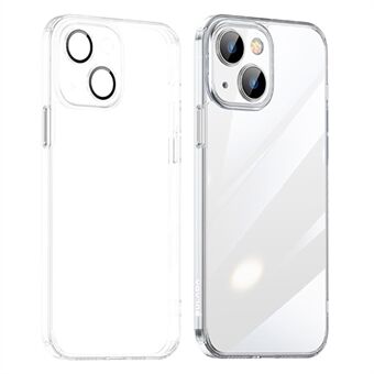SULADA Crystal Steel Serie TPU+Gehard Glas Helder Hoesje voor iPhone 15 Plus Anti-Kras Beschermende Telefoonhoes