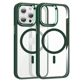 FULEXIN Voor iPhone 15 Plus Magnetische Case Anti-kras TPU+PC Telefoonhoes Compatibel met MagSafe