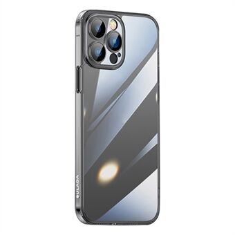 SULADA Crystal Steel-serie voor iPhone 15 Pro Schokbestendige Transparante Hoes TPU+Gehard Glas Dunne Telefoonhoes