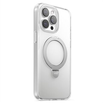 JOYROOM JR-BP004 voor iPhone 15 Pro, compatibel met MagSafe, matte huidtextuur, telefoonhoes met standaard, gemaakt van PC+TPU - Transparant