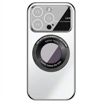 VOERO Compatibel met MagSafe PC-hoesje voor iPhone 15 Pro AG Nano Frosted Logo Bekijk Telefoonhoesje met Glazen Lensfolie