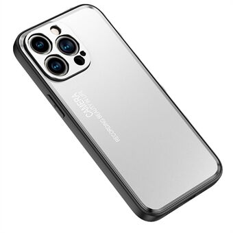 Voor iPhone 15 Pro Aluminiumlegering + TPU Matte Krasbestendige Case Smartphone Achterkant Cover
