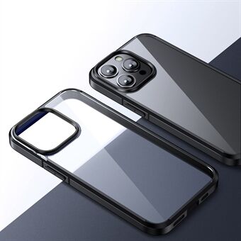 Voor iPhone 15 Pro Max Crystal Clear Series Anti-val PC+TPU Telefoonhoesje Transparante Achterkant Beschermende Hoes voor Telefoon
