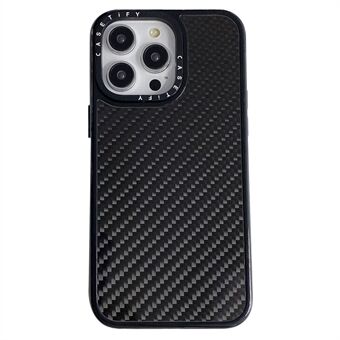 Voor de iPhone 15 Pro Max mobiele telefoonhoes met koolstofvezel textuur, PC+TPU-telefoonhoes, schokbestendige beschermhoes.