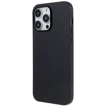 Voor iPhone 15 Pro Max TPU Back Shell Valbestendige Matte Beschermhoes Telefoonhoesje - Zwart