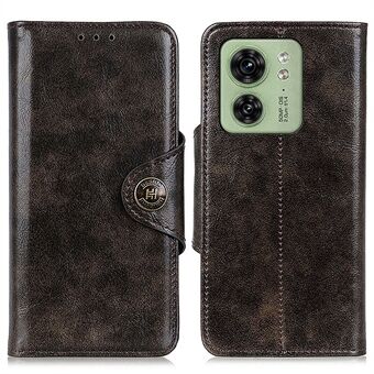 KHAZHEN Voor Motorola Edge 40 5G Stand Telefoon Case Wallet Flip Magnetische PU Leather Shell Cover