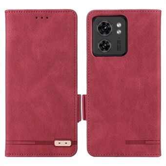 Voor Motorola Edge 40 5G Leather Wallet Case Hardware Decor Stand Flip Phone Cover