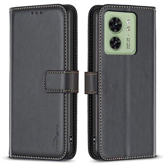 BINFEN COLOR BF17 Voor Motorola Edge 40 5G Telefoon Cover Stand Design TPU + PU Leather Wallet Case