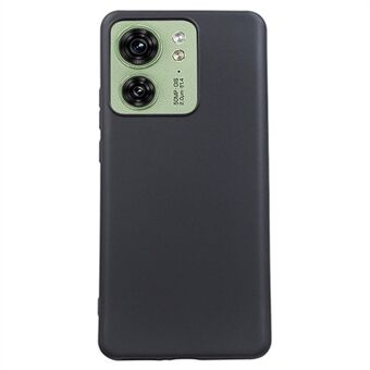 TPU Telefoonhoes voor Motorola Edge 40 5G Schokbestendig Slim Case Anti-Drop Mobiele Telefoon Matte Cover - Zwart