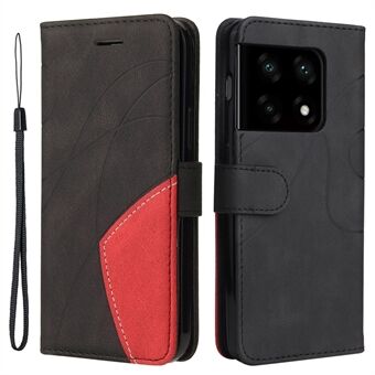 KT Leather Series-1 Color Splicing telefoonhoesje voor OnePlus 10 Pro 5G, portemonnee Stand PU lederen hoes