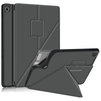 Voor Lenovo Tab M10 Plus (3e generatie) / Xiaoxin Pad 2022 10.6 inch 125F / 128F Origami Stand PU Lederen + TPU Tablethoes Schokbestendige Cover met Automatisch Ontwaken / Slapen.