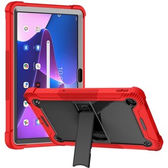 Voor Lenovo Tab M10 Plus (3e generatie) / Xiaoxin Pad 2022 10,6 inch anti-kras tablet hoesje met kickstand, siliconen + PC behuizing.