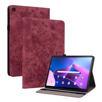 Voor Lenovo Tab M10 Plus (3e generatie) / Xiaoxin Pad 2022 10,6 inch PU leren hoesje met geïmprinte design, inclusief standaard voor tablet.