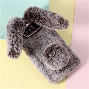 Rabbit Design Soft Fur TPU Back Phone Case voor Samsung Galaxy Note 8 N950