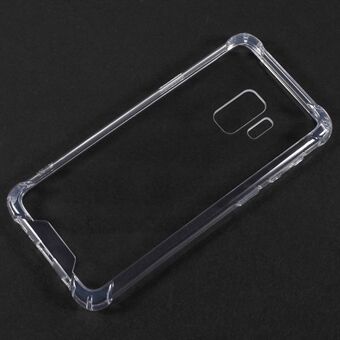 Valbestendige achterkant van helder acryl + TPU Edge Hybrid Shell voor Samsung Galaxy S9 - Transparant