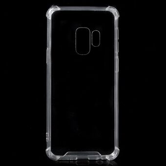 Kristalhelder acryl + flexibel TPU hybride telefoonhoesje voor Samsung Galaxy S9 G960 - transparant
