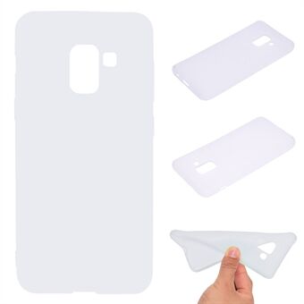 Effen kleur mat, zacht TPU telefoonhoesje voor Samsung Galaxy A8 (2018)