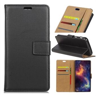 Wallet Stand Flip PU Leather Phone Case Shell voor Samsung Galaxy Note 9 - Zwart
