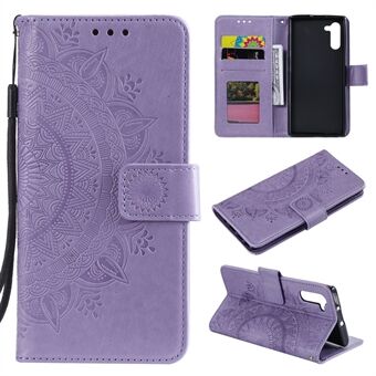 Opdruk Flower Leather Wallet Case voor Samsung Galaxy Note 10 / Note 10 5G