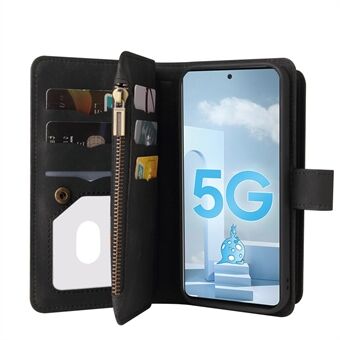 Meer kaartsleuven Volledige bescherming Leren telefoonhoes met ritsvak voor Samsung Galaxy A51 4G SM-A515