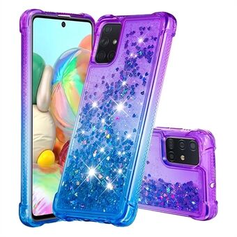 Gradient Glitter Powder Quicksand TPU mobiele telefoonhoes voor Samsung Galaxy A71