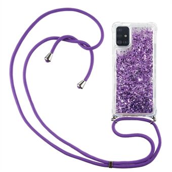 Glitterpoeder Quicksand TPU-achterkant voor Samsung Galaxy A71 SM-A715