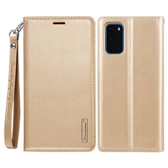 HANMAN Minor Series Stand Cover voor Samsung Galaxy S20 4G / 5G PU lederen telefoon portemonnee hoesje