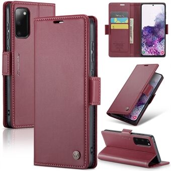 Caseme 023 Serie Voor Samsung Galaxy S20 4G / 5G Pu Leather Case Rfid Blokkeren Litchi Textuur Stand Portemonnee Telefoon Cover