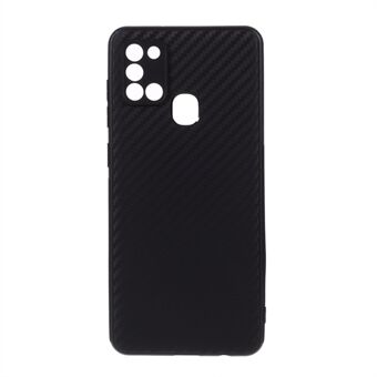 Carbon Fiber Skin TPU mobiele telefoon cover voor Samsung Galaxy A21s