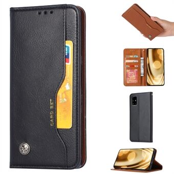 Auto-geabsorbeerd PU Stand portemonnee telefoonhoesje voor Samsung Galaxy Note 20 / Note 20 5G