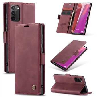 CASEME 013 Series Simplicity Auto-absorbed Leather Shell Wallet Case voor Samsung Galaxy Note20/Note20 5G