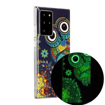 Noctilucent IMD TPU Phone Back Shell voor Samsung Galaxy Note20 Ultra / Note20 Ultra 5G