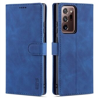 AZNS Lederen Stand Folio Flip Kaartsleuven Full Body Bescherming Telefoon Case voor Samsung Galaxy Note20 Ultra