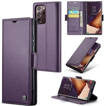CASEME 023-serie voor Samsung Galaxy Note20 Ultra / Ultra 5G RFID Blocking Leather Wallet Cover Flip Stand Litchi Texture Phone Case