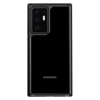 Defense Armor Series Clear Case voor Samsung Galaxy Note20 Ultra / Note20 Ultra 5G, TPU + PC beschermende telefoonhoes - zwart
