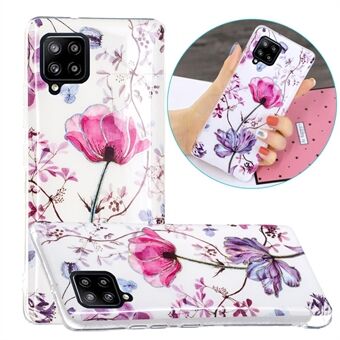 Marble Printing IMD Design TPU Cover voor Samsung Galaxy A42 5G