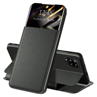 Voor Samsung Galaxy A42 5G Volledige Bescherming Stand Card Slot Telefoon Case PU Lederen Beschermhoes met Venster