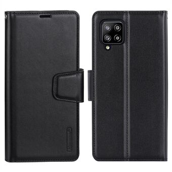 HANMAN Mill Serie voor Samsung Galaxy A42 5G Volledige Bescherming Telefoon Case Magnetische Sluiting PU Lederen Flip Wallet Cover Stand