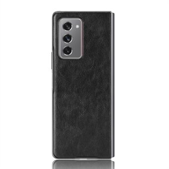 Litchi Skin Leather Coated PC Back Shell voor Samsung Galaxy Z Fold2 5G