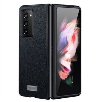 SULADA Anti-val Goed Beschermde Litchi Textuur PU Lederen Coating PC Mobiele Telefoon Case Shell voor Samsung W21 5G / Galaxy Z Fold2 5G