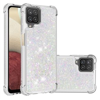 Funny glitter pailletten Quicksand Design TPU beschermhoes voor Samsung Galaxy A12 / M12