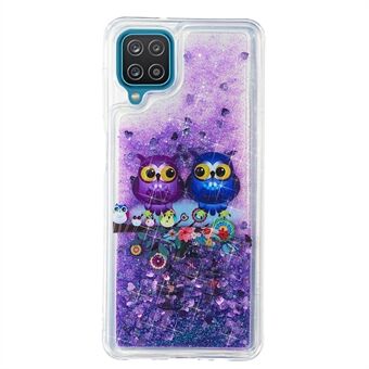 Full Edge Schokbestendig Quicksand Glitter TPU Mobiele Telefoon Case voor Samsung Galaxy A12 - Hoog