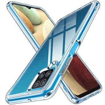 Galvaniserende kristalheldere hybride telefoonhoes voor Samsung Galaxy A12, TPU + pc-accessoires voor mobiele telefoons