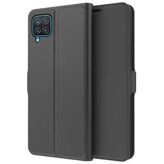 Voor Samsung Galaxy A12 PU Leather Flip Card Slot Case Dubbele Magnetische Sluiting Stand Feature Shockproof Cover: