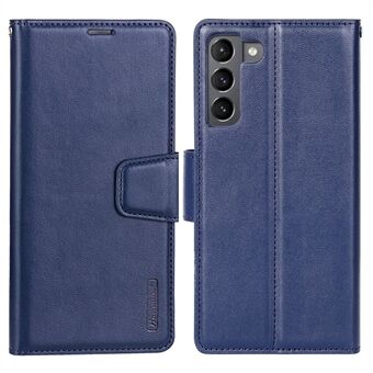 HANMAN Mill Serie Telefoon Case voor Samsung Galaxy S21 5G PU Lederen Folio Flip Cover Anti-drop Portemonnee Telefoon Case
