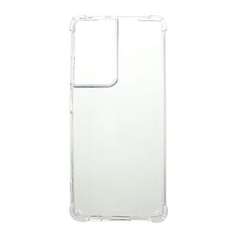 Schokbestendige achterkant van helder acryl + TPU Edge Combo-cover voor Samsung Galaxy S21 Ultra